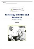 Sociology of Crime and Deviance