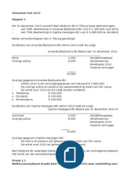 Boekhouden uitwerkingen