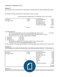Volledige uitwerking tentamen december 2013