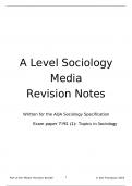 a level sociology media revision notes&period;