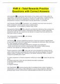 PHR 4 - Total Rewards Practice Questions with Correct Answers