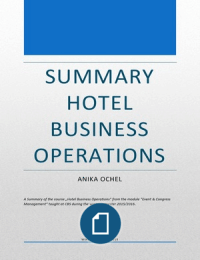 Summary Hotel Business Operations