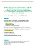 NUR2212 FINAL ACTUAL EXAM TEST BANK ALL QUESTIONS AND WELL ELABORATED ANSWERS TOP RATED VERSION FOR 2024-2025 ALREADY A GRADED WITH EXPERT FEEDBACK &vert; NEW AND REVISED