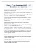 History Final&colon; American YAWP 1-15  Questions and Answers