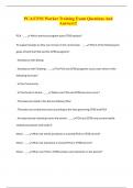 PCA&sol;CFSS Worker Training Exam Questions And Answers&excl;&excl;