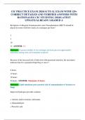 CIC PRACTICE EXAM 2024&sol;ACTUAL EXAM WITH 120&plus; CORRECT DETAILED AND VERIFIED ANSWERS WITH RATIONALES&sol; CIC STUDYING 2024&sol;LATEST UPDATE&sol;ALREADY GRADED A