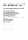 STUDY GUIDE TEST NCLEX-RN &lpar;ADULT NEUROVASCULAR&rpar;&lpar;FINAL EXAM&rpar;&period;
