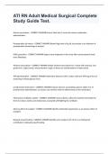 ATI RN Adult Medical Surgical Complete Study Guide Test&period;