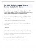 Rn Adult Medical Surgical Nursing Review Study Guide Exam&period;