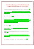 State of Texas Security Level II Certification&vert; Security Principles Questions with Correct Answers 2024&period;