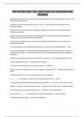 FIRE INSTRUCTOR I TEST QUESTIONS&sol;229 QUESTIONS AND ANSWERS