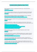 2024&sol;2025 Fundamentals Adaptive Quiz Test 1 - Questions with Verified Answers