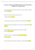 Texas Landscape Irrigation Exam with 100&percnt; Correct Answers 2023