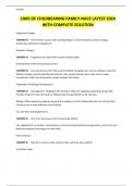 CARE OF CHILDBEARING FAMILY-NACE LATEST 2024 WITH COMPLETE SOLUTION