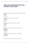 AMCA NAC QUESTIONS WITH 100&percnt; CORRECT SOLUTIONS&excl;&excl;
