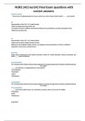  NURS 242&vert;nur242 Final Exam questions with correct answers