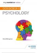  OCR GCSE &lpar;9-1&rpar; Psychocology
