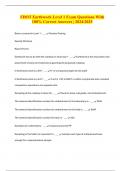FDOT Earthwork Level 1 Exam Questions With 100&percnt; Correct Answers &vert; 2024&sol;2025