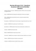 Nursing 104 exam 2 ULL &vert; Questions Answered 100&percnt; Correct&sol;Verified Solutions