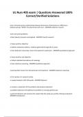 UL Nurs 405 exam &vert; Questions Answered 100&percnt; Correct&sol;Verified Solutions
