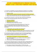 ATI RN COMPREHENSIVE PREDICTOR 2019 FORM A B &C UPDATED VERSION TEST BANK