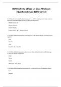 USNSCC Petty Officer 1st Class PO1 Exam &vert;Questions Solved 100&percnt; Correct