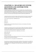 CHAPTER 3&period;1- MEASURES OF CENTER QUESTIONS AND ANSWERS WITH SOLUTIONS 2024