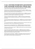 CALL CENTER INTERVIEW QUESTIONS AND ANSWERS WITH SOLUTIONS 2024