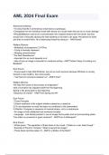AML 2024 Final Exam NEWEST 2026&sol;2027 ACTUAL EXAM COMPLETE QUESTIONS AND CORRECT DETAILED ANSWERS &lpar;VERIFIED ANSWERS&rpar; &vert;ALREADY GRADED A&plus;&vert;&vert;BRAND NEW&excl;