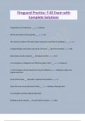 Fireguard Practice&colon; F-02 Exam with  Complete Solutions