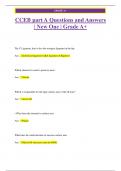 CCEB part A Questions and Answers  &vert; New One &vert; Grade A&plus;