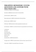 PHILIPPINE ORTHOPEDIC CENTER QUESTIONS AND ANSWERS WITH SOLUTIONS 2024