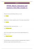 PPME&colon; Block 2 Questions and  Answers &vert; New One &vert; Grade A&plus;