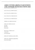 AERO CENTER AIRSPACE QUESTIONS AND ANSWERS WITH SOLUTIONS 2024