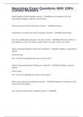 Neurology Exam Questions With 100&percnt; Correct Answers