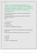 ATI RN VATI COMPREHENSIVE PREDICTOR  FORM A EXAM&vert;&vert; ALL QUESTIONS AND CORRECT  ANSWERS ALREADY GRADED A&plus; &vert;&vert; LATEST AND  VERIFIED EDITION ALREADY GRADED A&plus;&vert;&vert;  ASSURED PASS