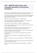 CST - NBSTSA App Exams with Complete Questions and Answers &lpar;Graded A&rpar;
