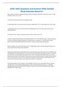 ANSC 4405 Questions And Answers With Verified Study Solutions Rated A&plus;