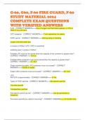 G-60&comma; G60&comma; F-60 FIRE GUARD&comma; F-60 STUDY MATERIAL 2024 COMPLETE EXAM QUESTIONS WITH VERIFIED ANSWERS 