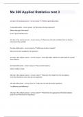 Ma 320 Applied Statistics test 3 with 100&percnt; correct answers