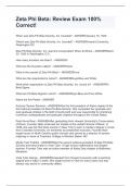 Zeta Phi Beta&colon; Review Exam 100&percnt; Correct&excl;