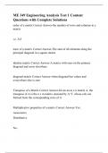 ME 349 Engineering Analysis Test 1 Content Questions with Complete Solutions