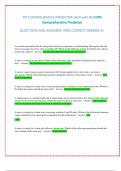 PN COMPREHENSIVE PREDICTOR 2024 with NGN&vert;  PN  Comprehensive Predictor  QUESTIONS AND ANSWERS 100&percnt; CORRECT GRADED A&plus; 