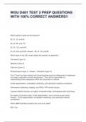 WGU D481 TEST 2 PREP QUESTIONS WITH 100&percnt; CORRECT ANSWERS&excl;&excl;