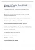 Chapter 14 Practice Exam With All Solved Answers&period;