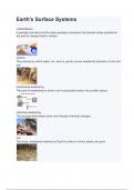 Earth's Surface Systems Questions with 100&percnt; Actual correct answers &vert; verified &vert; latest update &vert; Graded A&plus; &vert; Already Passed &vert; Complete Solution 2024 - 2025