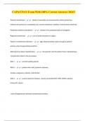 CAPA&sol;CPAN Exam With 100&percnt; Correct Answers 2024&excl;&excl;