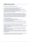 USABO Open Exam &lpar;4&rpar; Questions with 100&percnt; Actual correct answers &vert; verified &vert; latest update &vert; Graded A&plus; &vert; Already Passed &vert; Complete Solution 2024 - 2025