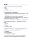 USABO &lpar;5&rpar; Questions with 100&percnt; Actual correct answers &vert; verified &vert; latest update &vert; Graded A&plus; &vert; Already Passed &vert; Complete Solution 2024 - 2025