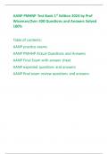AANP PMHNP Test Bank 1st Edition 2024 by Prof Wiseman&semi;Over 500 Questions and Answers Solved 100&percnt;